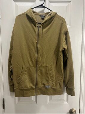 Eddie Bauer Olive Green Full-Zip Hooded Jacket